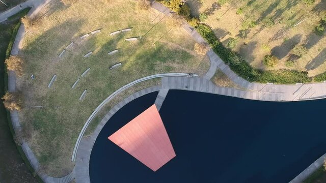 Aerial view Parque la Mexicana, M&eacute;xico City.