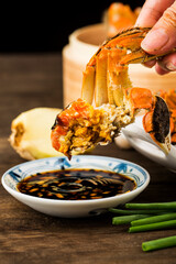 Fresh and delicious hairy crab