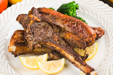 Delicious roast lamb chop，roast mutton