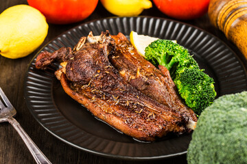 Delicious roast lamb chop，roast mutton