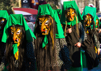 Swabian-Alemannic carnival „Fasnet“ in Buehl, South Germany_Baden Wuerttemberg, Germany, Europe