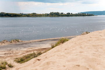 sand dunes and beach