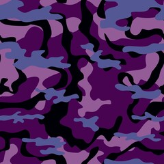 Fototapeta na wymiar dark purple camouflage, black spots, trendy street print pattern
