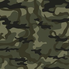 Fototapeta premium military abstraction camo, military uniform, classic shape texture.