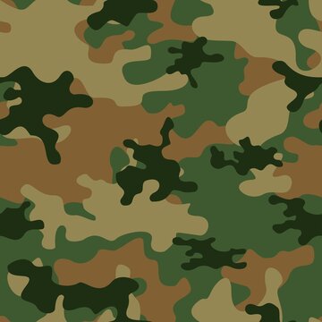 
Forest camo texture, trendy modern military pattern, background for printing clothing, fabric.