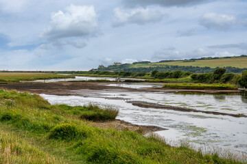 Seven Sisters country park and the Cuckmere river in East Sussex, England