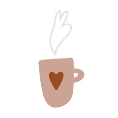 valentine's day, modern minimalist boho style design. love messages and cards, love symbol and magic elements