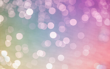 Christmas and New Year festive bokeh background. Abstract bokeh blurred light. Space for holiday text