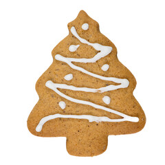 Gingerbread Christmas tree cookie