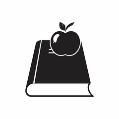 Book and apple