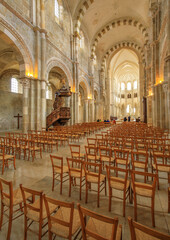 Fototapeta na wymiar La basilique de Vézelay, Bourgogne, France