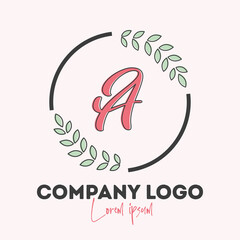 a feminine logo collections template - vector