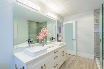 Fragment of a luxury bathroom