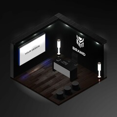 isometric meeting room
