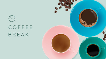 Coffee break background