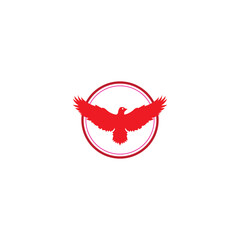 modern bird abstract logo template