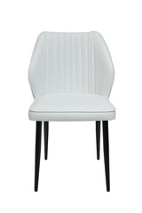 modern leather office chair isolated on white background, front view. contemporary furniture in...