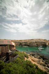 The view of the sea in Malta