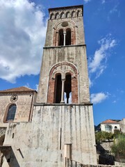 Ravello - Campanile del Duomo dai Giardini del Vescovo