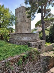 Ravello - Torre Maggiore di Villa Rufolo dai Giardini del Vescovo