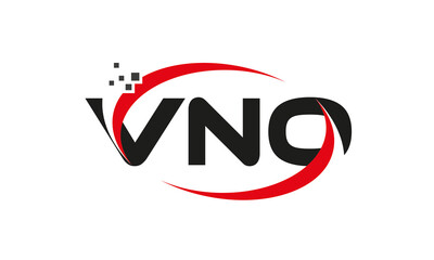 dots or points letter VNO technology logo designs concept vector Template Element