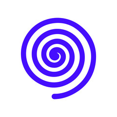 Hypnosis, spiral, inculcation, suggestion, vortex, whirlpool icon. Simple violet vector design.