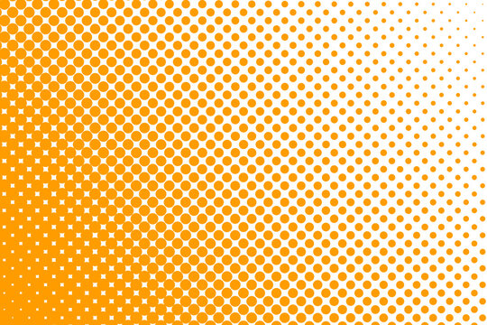 Trame dégradée pointillé orange fond blanc