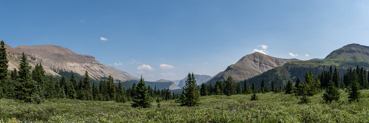 Mountain Views of Cairn Pass Trail Jasper National Park