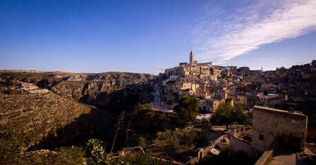 Obraz premium Matera - the European cultural capital city in Italy - famous World Heritage site - travel photography