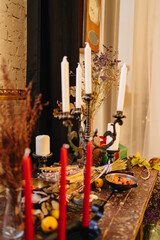 New Year's or autumn decor in natural style. vintage and retro.