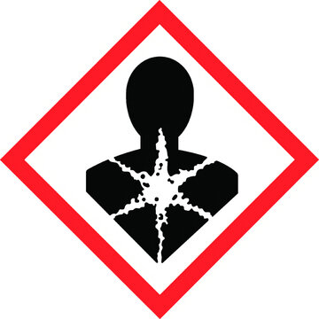 Longer Term Health Effects CLP Hazard Warning Sign