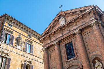San Cristoforo is a Roman Catholic church located on Piazza Tolomei, Italien, Siena Italy