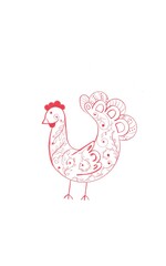 hen with eggs