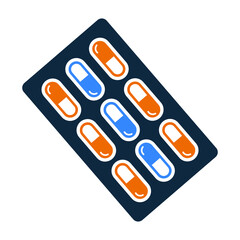 Medicine, Viagra, Pills icon. Simple vector sketch.