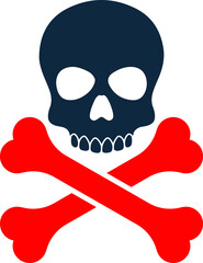 Skeleton, anatomy, bones, dead, death, skull, body icon. Simple vector sketch.