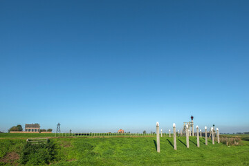 Fototapeta na wymiar World Heritage, Former Island Schokland, Noordoostpolder, Flevoland Province, The Netherlands