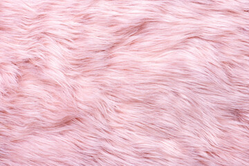 Trendy pink artificial fur texture. Fur pattern top view. Pink fur background. Texture of pink...