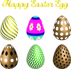 Happy easter day festival background with eggs decoration