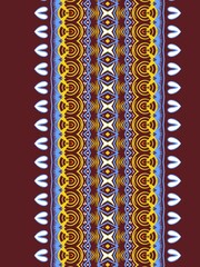Ornament paisley Bandana Print. Seamless pattern based on ornament paisley Print. Silk neck scarf or kerchief square pattern design. Best motive for print on fabric or papper. Digital art illustration