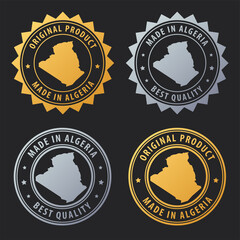 Made in Algeria - gold and silver stamp set. Best quality. Original product.