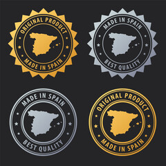 Made in Spain - gold and silver stamp set. Best quality. Original product.
