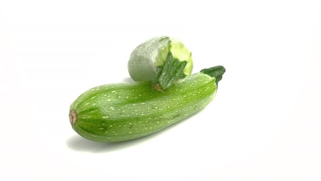 zucchini isolated on white background