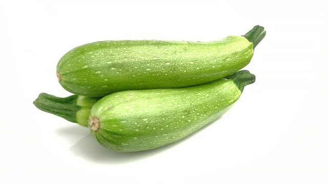 zucchini isolated on white background