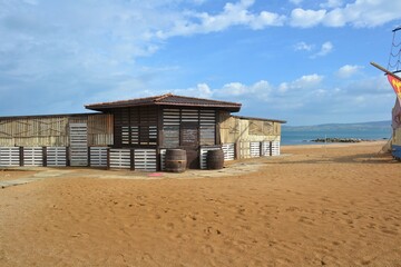 lifeguard tower on the beach