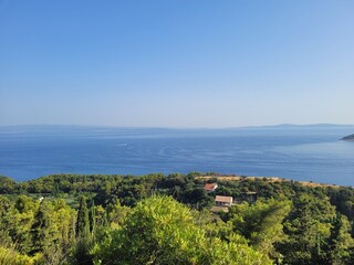 Fototapeta na wymiar Vue panoramique sur la mer Adriatique - Croatie