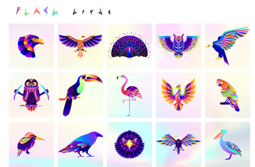 Abstract bird illustration