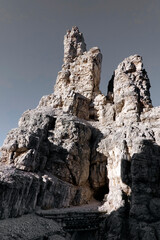 Mountain landscape in the Dolomites, Italy, Europe