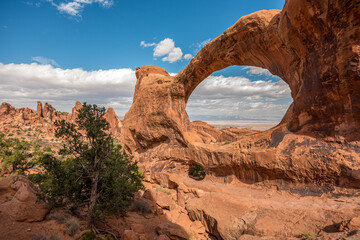 Famous Double Arch in the Arches National Park