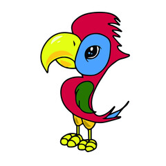 Vector children's design for postcard banners.Cute funny animals