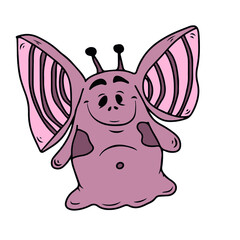 Vector children's design for postcard banners.Cute funny funny monsters for Halloween